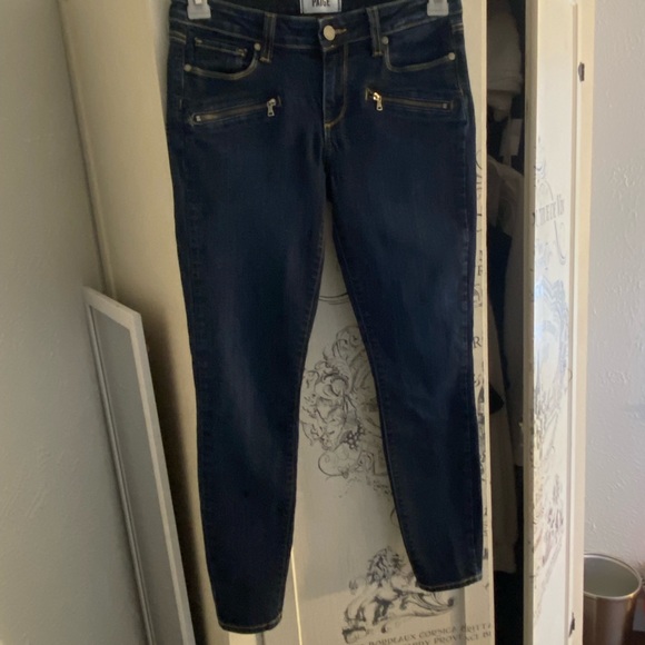Gently used Paige Indigio Zip Jeans/ 28 - Picture 3 of 14